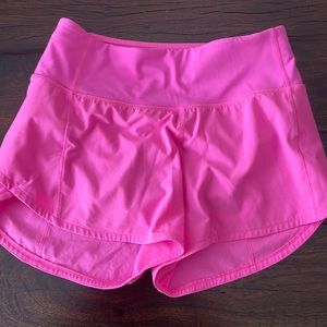 RARE DARK PRISM PINK lululemon speed up shorts